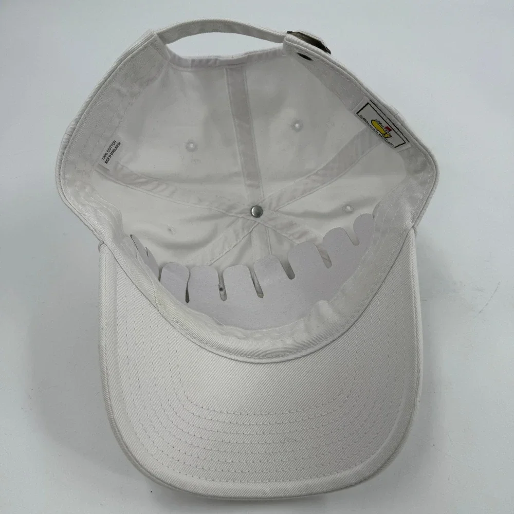 American Needle Masters Golf Hat Unisex Adjustable White‎ Embroidered Logo Cap